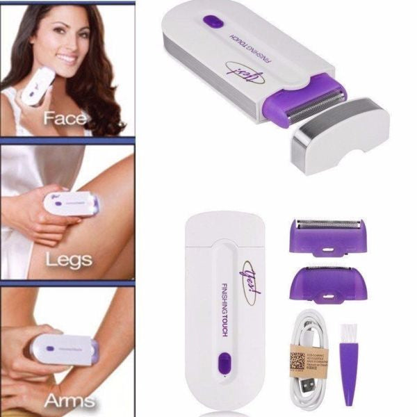 Finishing Touch Hair Remover for Women – Instant & Pain Free Facial Hair Remover with LED Light