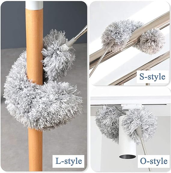 Foldable Cleaning Grey Duster