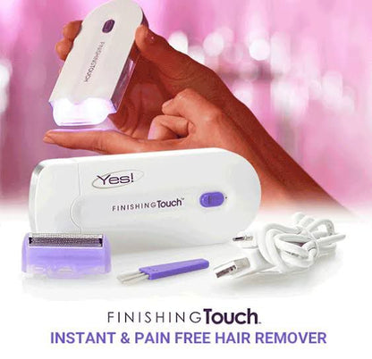 Finishing Touch Hair Remover for Women – Instant & Pain Free Facial Hair Remover with LED Light