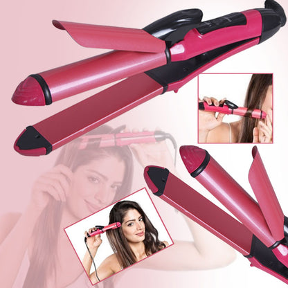 Nova 2 in 1 Hair Straightener & Curler – Dual Function Hair Styling Iron for Curling & Straightening