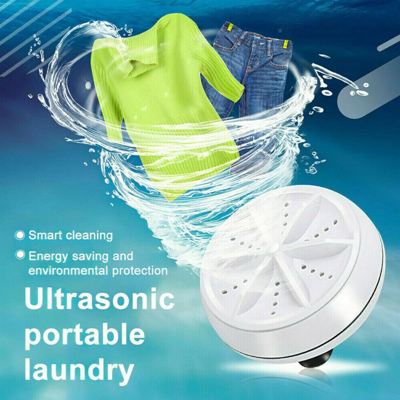 Portable Turbine Ultrasonic Washing Machine - (IMPORTED)