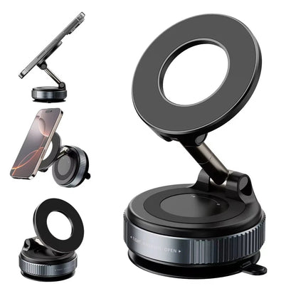 Magnetic Phone Holder Stand – 360° Rotatable Adjustable Mobile Stand for Desk & Car with Strong Magnet Grip