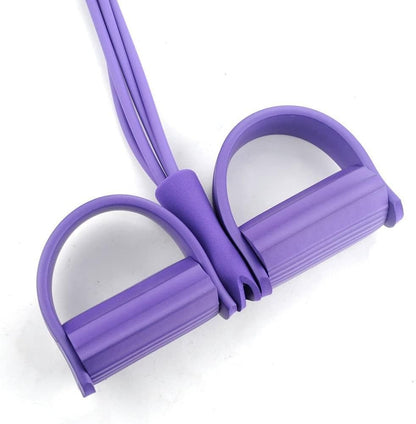 Silicone Tummy Trimmer Resistance Bands – Foot Pedal Exercise Bands for Home Workout & Full Body Fitness