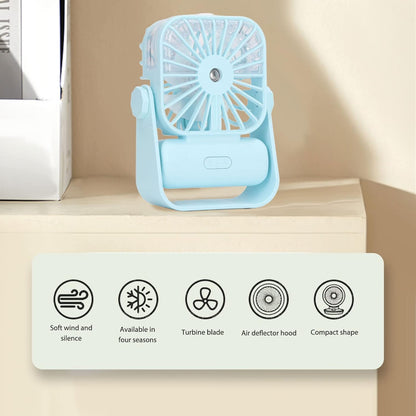 Rechargeable USB Desk Spray Fan