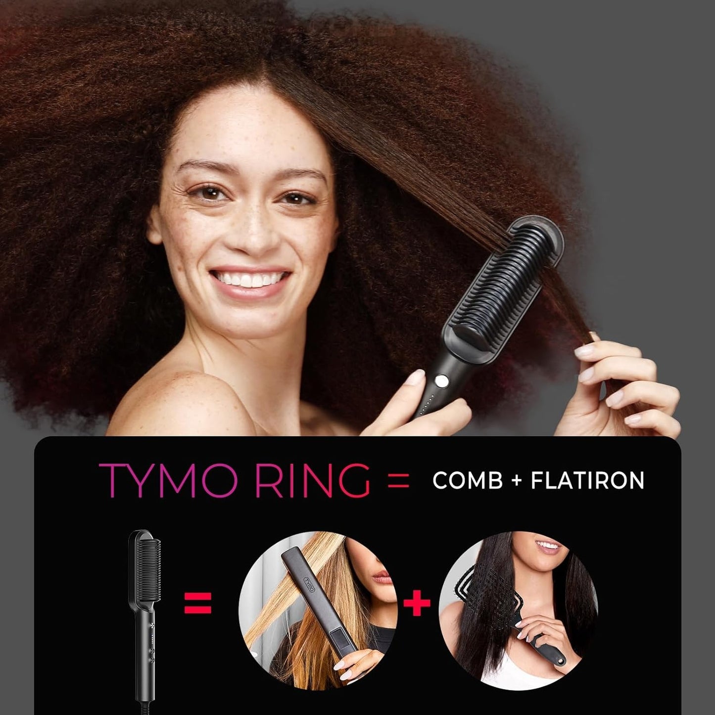 Electric Hair Straightener Comb-909  – Portable Hot Hair Straightening Brush for Smooth & Frizz-Free Hair