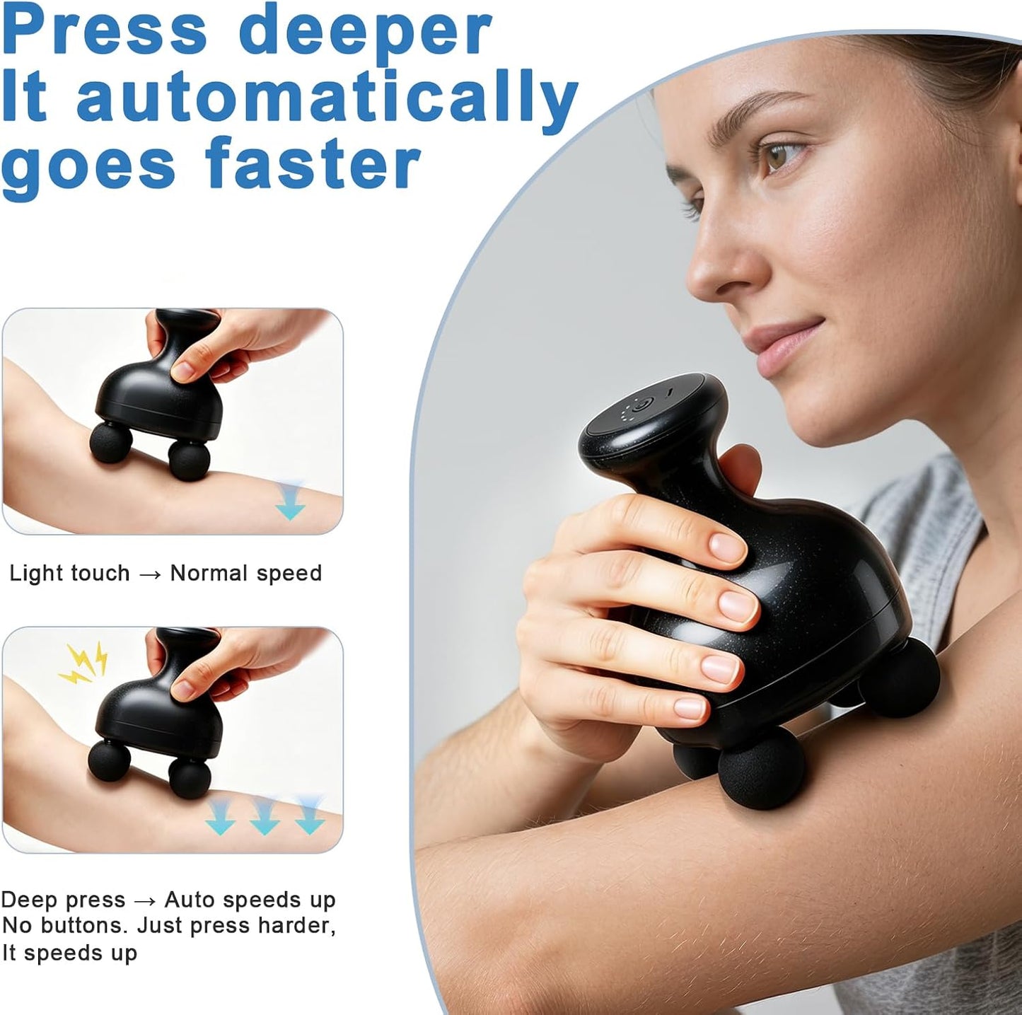 4 Heads Handheld Massage Gun