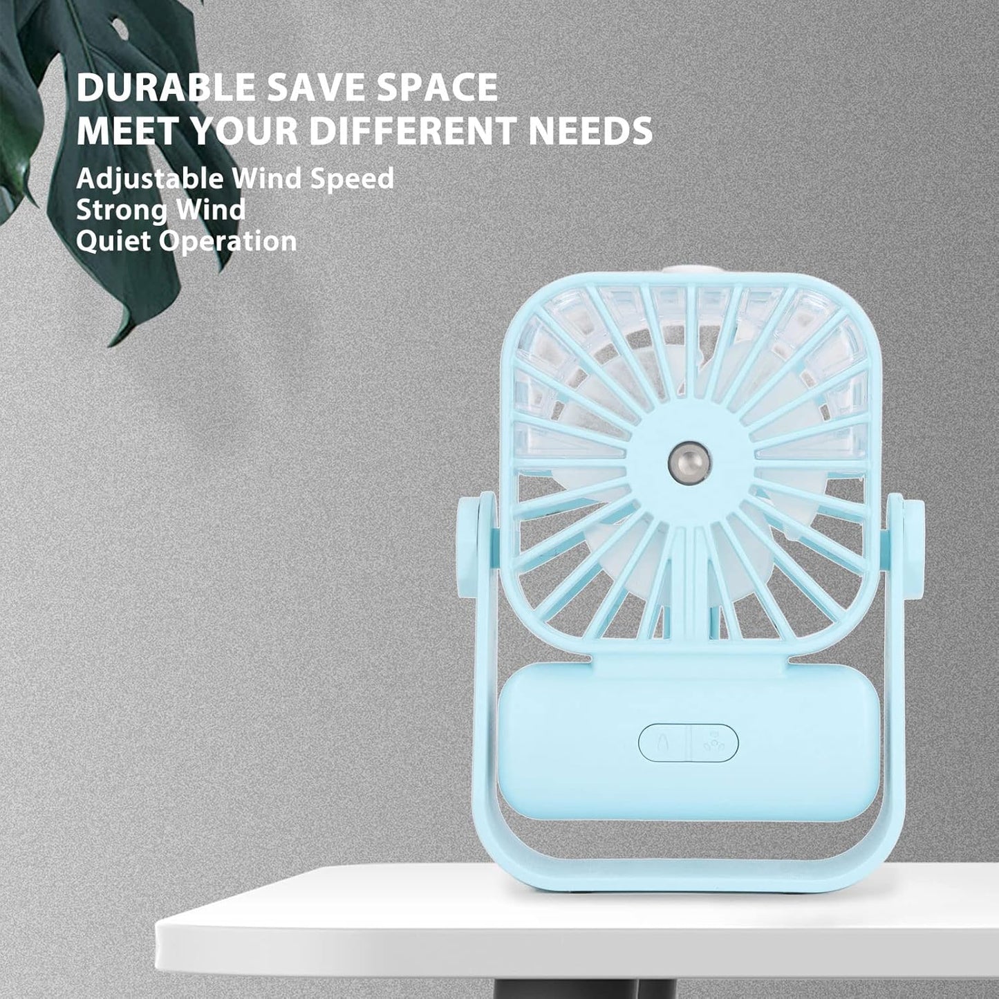 Rechargeable USB Desk Spray Fan