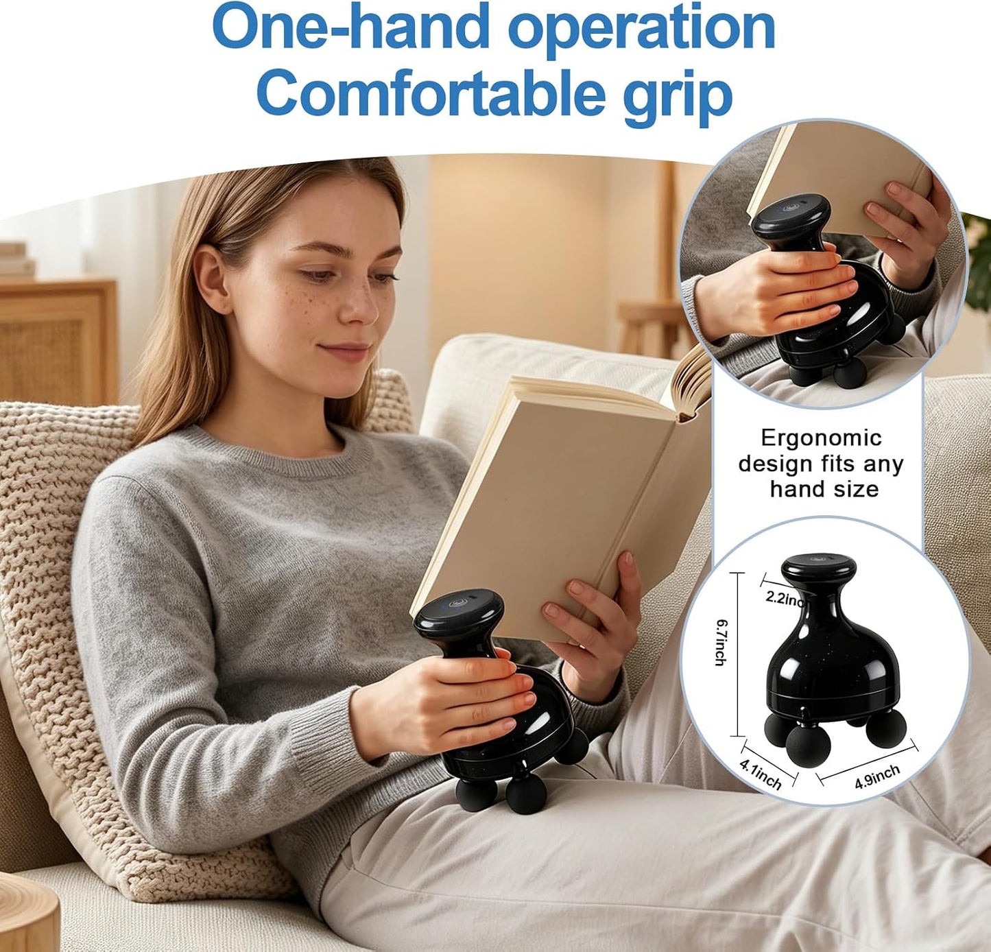 4 Heads Handheld Massage Gun
