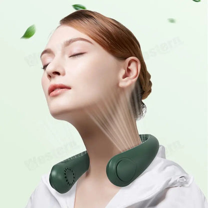 Portable Bladeless Hanging Neck Fan - (IMPORTED)