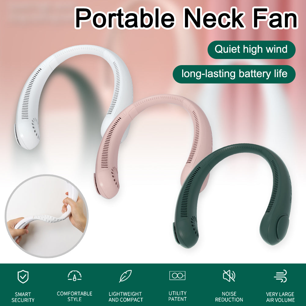 Portable Bladeless Hanging Neck Fan - (IMPORTED)