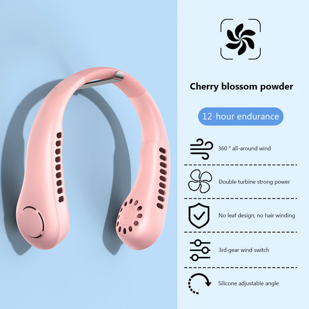 Portable Bladeless Hanging Neck Fan - (IMPORTED)