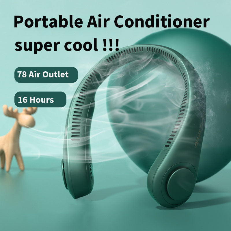 Portable Bladeless Hanging Neck Fan - (IMPORTED)