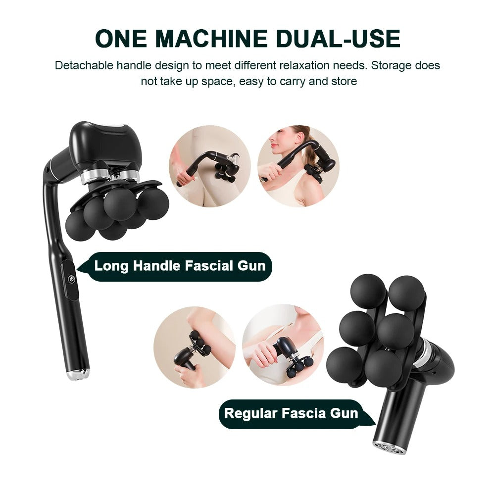 6-Head Rechargeable Multifunction Massager