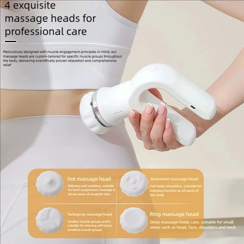 Mini 4 In 1 Fascia Gun Wireless Massage Gun