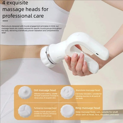 Mini 4 In 1 Fascia Gun Wireless Massage Gun