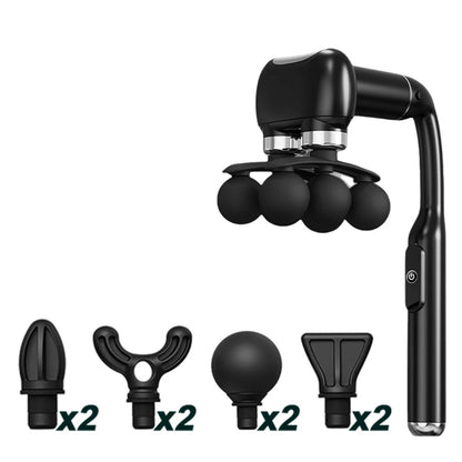 6-Head Rechargeable Multifunction Massager