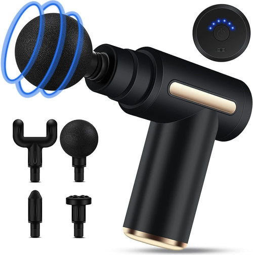 Massage Gun Deep Tissue Body Massager – Muscle Pain Relief Machine with Multiple Heads, Portable & Rechargeable in Pakistan