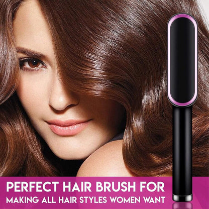 Electric Hair Straightener Comb-909  – Portable Hot Hair Straightening Brush for Smooth & Frizz-Free Hair